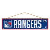 New York Rangers Sign 4x17 Wood Avenue Design-0