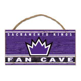 Sacramento Kings Sign Wood 5x10 with Rope Fan Cave-0