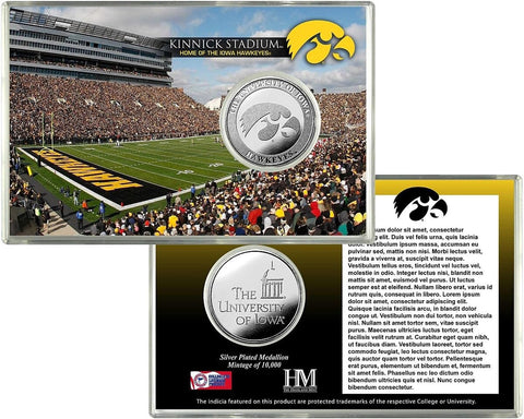 Iowa Hawkeyes Silver Coin Card - Stadium  Special Order-0