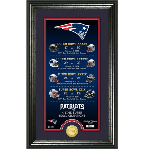 New England Patriots Legacy Bronze Coin Photo Mint-0
