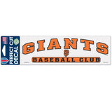 San Francisco Giants Decal 3x10 Perfect Cut Color-0