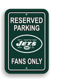 New York Jets Sign 12x18 Plastic Reserved Parking Style-0