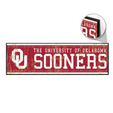 Oklahoma Sooners Sign 9x30 Wood Yard Marker-0