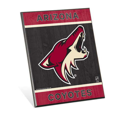 Arizona Coyotes Sign 8x10 Wood-0