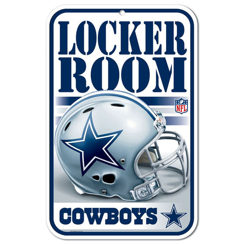 Dallas Cowboys Sign 11x17 Plastic Locker Room Design-0