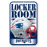 New England Patriots Sign 11x17 Plastic Locker Room Design-0
