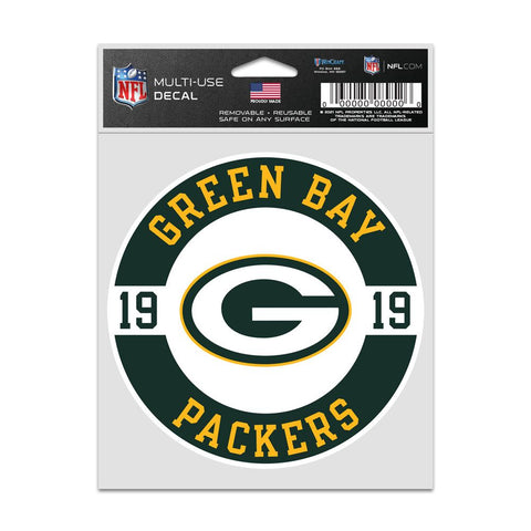 Green Bay Packers Decal 3.75x5 Patch Fan-0