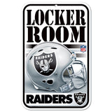 Las Vegas Raiders Sign 11x17 Plastic Locker Room Design-0