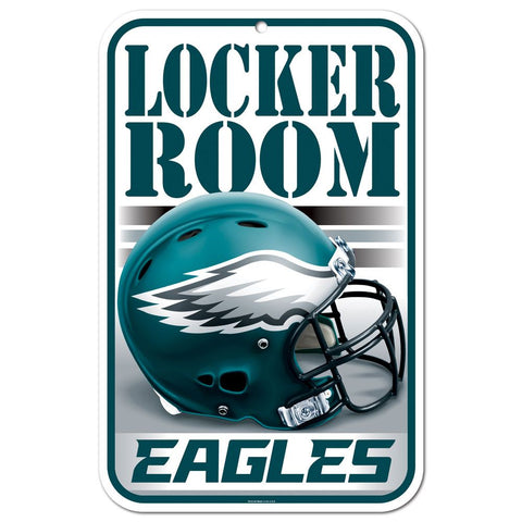 Philadelphia Eagles Sign 11x17 Plastic Locker Room Design-0