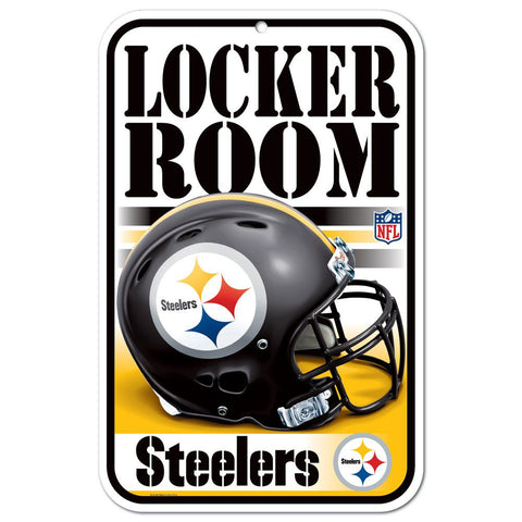 Pittsburgh Steelers Sign 11x17 Plastic Locker Room Design-0