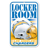 Los Angeles Chargers Sign 11x17 Plastic Locker Room Design-0
