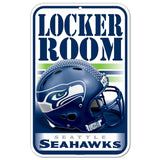 Seattle Seahawks Sign 11x17 Plastic Locker Room Design-0