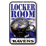 Baltimore Ravens Sign 11x17 Plastic Locker Room Design-0