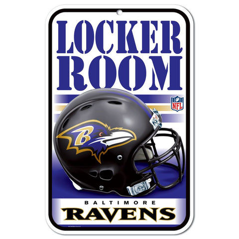 Baltimore Ravens Sign 11x17 Plastic Locker Room Design-0