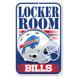 Buffalo Bills Sign 11x17 Plastic Locker Room Design-0