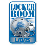 Detroit Lions Sign 11x17 Plastic Locker Room Design-0