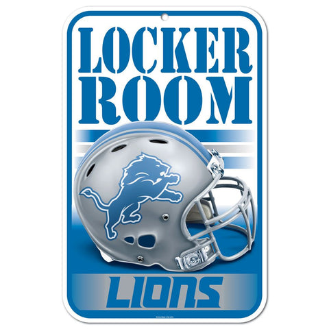 Detroit Lions Sign 11x17 Plastic Locker Room Design-0