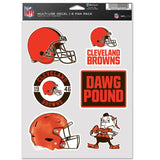 Cleveland Browns Decal Multi Use Fan 6 Pack-0