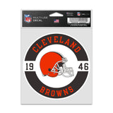 Cleveland Browns Decal 3.75x5 Patch Fan-0