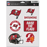 Tampa Bay Buccaneers Decal Multi Use Fan 6 Pack-0