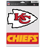 Kansas City Chiefs Decal Multi Use Fan 2 Pack-0