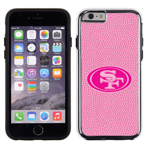San Francisco 49ers Phone Case Pink Football Pebble Grain Feel iPhone – Team Fan Cave San Francisco 49ers Phone Case Pink Football Pebble Grain Feel iPhone – Team Fan Cave
