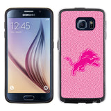 Detroit Lions Phone Case Pink Football Pebble Grain Feel Samsung Galaxy S6 CO-0