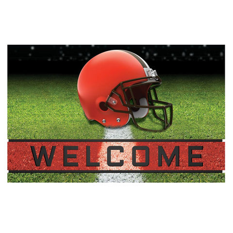 Cleveland Browns Door Mat 18x30 Welcome Crumb Rubber-0