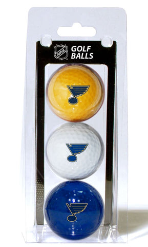 St. Louis Blues 3 Pack of Golf Balls - Special Order-0
