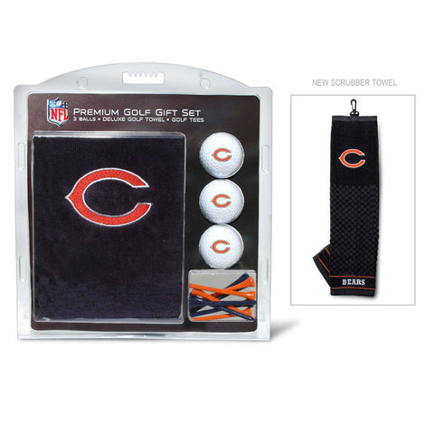 Chicago Bears Golf Gift Set with Embroidered Towel-0