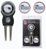 New England Patriots Golf Divot Tool with 3 Markers-1