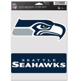 Seattle Seahawks Decal Multi Use Fan 2 Pack-0