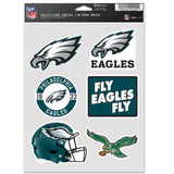 Philadelphia Eagles Decal Multi Use Fan 6 Pack-0