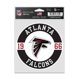 Atlanta Falcons Decal 3.75x5 Patch Fan-0