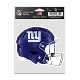 New York Giants Decal 3.75x5 Helmet Fan-0