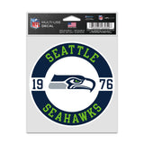 Seattle Seahawks Decal 3.75x5 Patch Fan-0