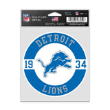 Detroit Lions Decal 3.75x5 Patch Fan-0