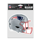 New England Patriots Decal 3.75x5 Helmet Fan-0