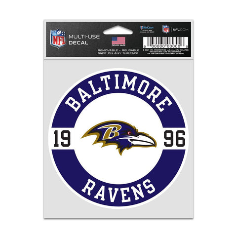 Baltimore Ravens Decal 3.75x5 Patch Fan-0