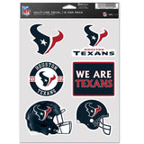 Houston Texans Decal Multi Use Fan 6 Pack-0