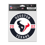Houston Texans Decal 3.75x5 Patch Fan-0