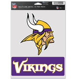 Minnesota Vikings Decal Multi Use Fan 2 Pack-0