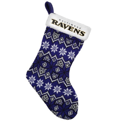 Baltimore Ravens Knit Holiday Stocking - 2015-0