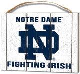 Notre Dame Fighting Irish Small Plaque - Weathered Logo-0