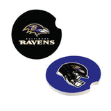 Baltimore Ravens Car Coaster Set 2 Pack-0