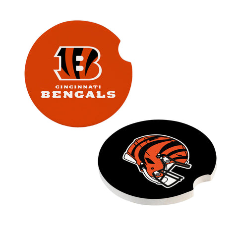 Cincinnati Bengals Car Coaster Set 2 Pack Periodic Restock-0