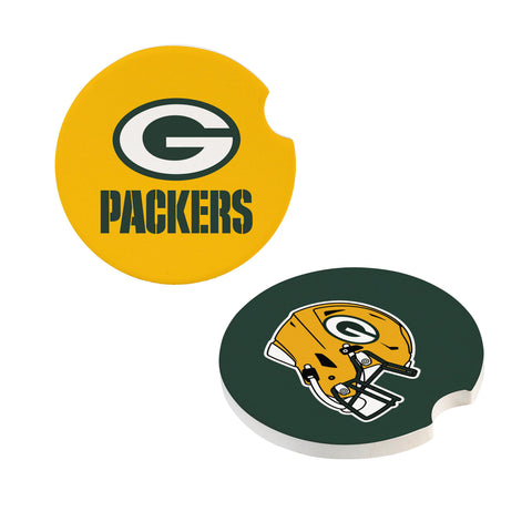 Green Bay Packers Car Coaster Set 2 Pack-0