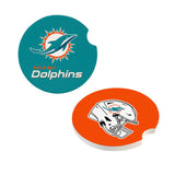 Miami Dolphins Car Coaster Set 2 Pack-0