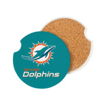 Miami Dolphins Car Coaster Set 2 Pack-2