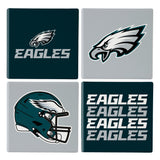 Philadelphia Eagles Coaster Set 4 Piece with Wood Caddy-0
